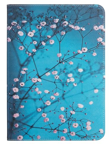 TEDTIKJT Custodia per Xiaomi Pad 6S Pro 12.4 2024 Custodia PU Pelle con Supporto Custodia Protettiva Flip Cover per Tablet Xiaomi Pad 6S Pro 12.4 Custodia,Fiore di prugna