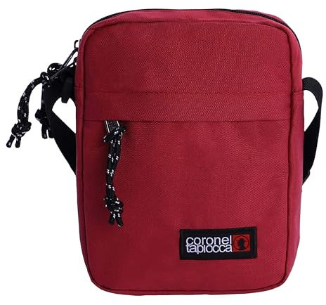 Coronel Tapiocca Bandoleras Bolso Bandolera Hombre, Uomo Borsa a Tracolla Colonnello Tapiocca Casual Tasche e Cerniera, Bordeaux, 17.5 x 22 x 5.5 cm