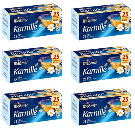 Meßmer Kamille | 6x Vorteilspaket | 150 Teebeutel