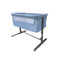 Mobiclinic®Kids, Beistellbett Baby, 2 in 1, Moon, Befestigungsgurte am Bett, 5-stufig verstellbar, Transporttasche, Inklusive räder, Atmungsaktives Netz, Einstellbarer Winkel, Gepolsterte Basis