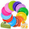 UptVin 120Pcs 7 Inch Colorful Paper Plates, Round Multicolour Party Plates Party Tableware for Wedding Birthday Picnic DIY Painting (12 Colors)