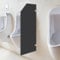 VonVVer Urinal Trennwand 40x90cm - Wandmontage Urinaltrennwand WC Sichtschutz Urinal Wand Schamwand WC Herren (Schwarz Schrägkante)