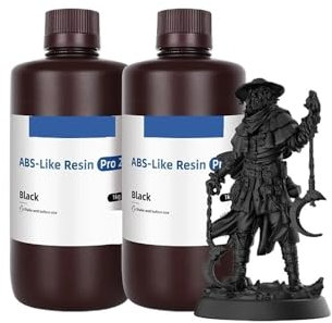 ABS Like Pro 2 Resin 2 KG Schnelle UV-Härtung 405 nm Standard-Photopolymerharz ABS 3D-Harz Hohe Präzision for LCD-Drucker(Black 2 KG)
