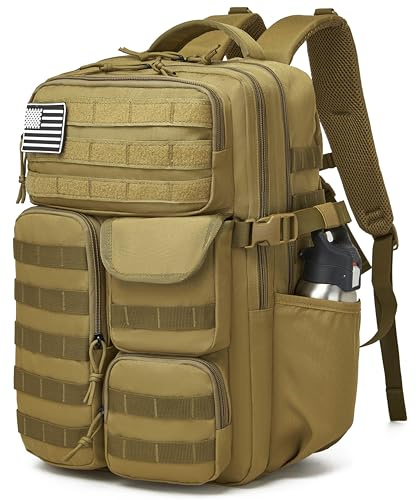 Wotony Taktischer Rucksack – Militärischer wasserdichter Rucksack mit mehreren Taschen und taktischer Ausrüstung für den Außenbereich