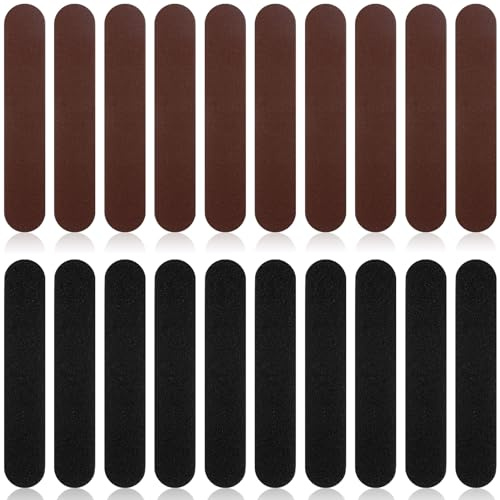 Exircy 20 Stück Klebebänder Hutgrößen Reduzierer 5mm Selbstklebend Hut Größe Reduzierer Hut Schweißband Schaum Reduzierband für Männer Frauen Verschiedene Arten von Hüten (Schwarz, Braun)