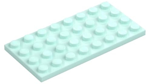 LEGO Plate Building Base 4 x 8, Multiple Colours Available (Part 3035) (Light Aqua, 2, count)