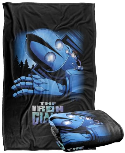 LOGOVISION Iron Giant Giant And Hogarth Silky Touch Super Soft Throw Blanket 91 x 147 Cm