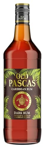 Old Pascas Barbados Dark Rum, 1 l (1er Pack)