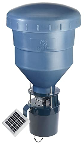 FIAP profifeed SolarFeeder 20 kg - Futterautomat - Fischfutterautomat - Teichwirtschaft - Teichfische - Solar - inklusive Steuerung - Fischzucht - inkl. Behälter 20 kg