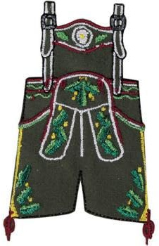 Aufnäher - Lederhose - 04727 - Gr. ca. 6cm x 10cm