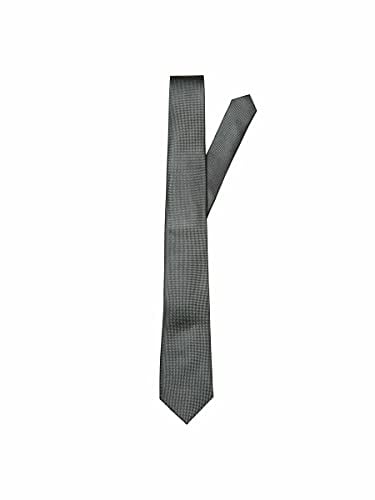 SELECTED HOMME Herren SLHNEW Texture TIE 7CM NOOS B Krawatte, Grau (Duffel Bag Duffel Bag), One Size