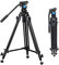 SIRUI SH05 Video-Stativ mit 360°Fluid-Kopf, professionelles leichtes Aluminium-Stativ für DSLR-Kameras Camcorder, Stativ-Kit mit Twin Tube, Mid-Level Spreader, QR-Platte, 55,1 Zoll, Max Load 13.2lbs