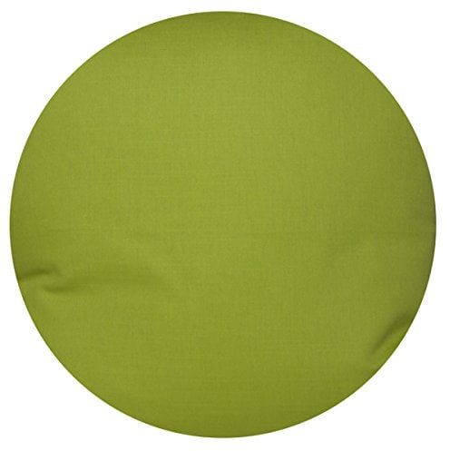 beties Farbenspiel Kissenhülle ca. Ø80 cm - Kissenbezug in interessanter Größen- und Farbauswahl - 100% Baumwolle für eine fröhlich Stimmung in Unifarben (Grün)