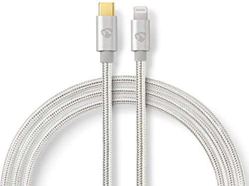 Nedis CCTB39650AL20 câble Lightning 2 m Aluminium