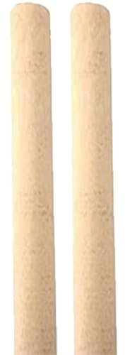 Newman and Cole Wooden Broom Handle Stick Wood Broomstick/Wooden Pole for Floor Mop Handle Brush Broom - 15/16 (23mm 24mm) 4ft (1200mm) Handles - Pack of 2