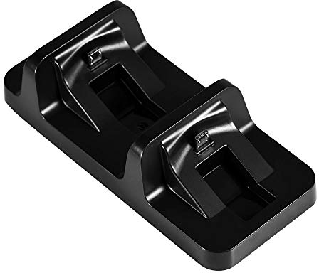 ASHATA Controller-Ladegerät für, Dockingstation für Dockingstation mit Zwei Ladestationen USB-Ladegerät für 4 Gamecontroller, integrierter Micro-USB-Adapteranschluss