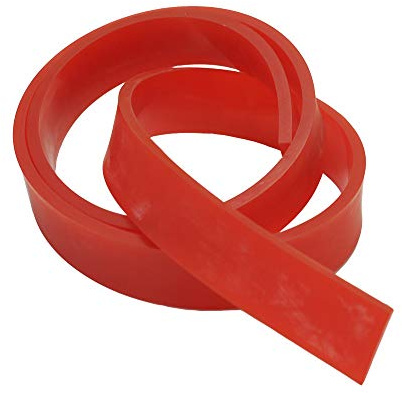 POVOKICI 60 Durometer 6 FT Silk Screen Printing Squeegee Roll - Red Rubber Blade for Screen Printing Accessories