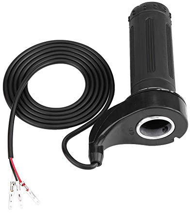 Entatial Electric Throttle, Throttle Grip Speed Throttle Motorcycle Accelerator Universal Electric Scooter Twist Speed Throttle Grip with 3 Wires 12V / 24V / 36V / 48V