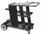 Weldpro Chariot de soudage multifonction à 3 niveaux TIG, MIG, bâton ou plasma, stockage de bouteilles de gaz et accessoires