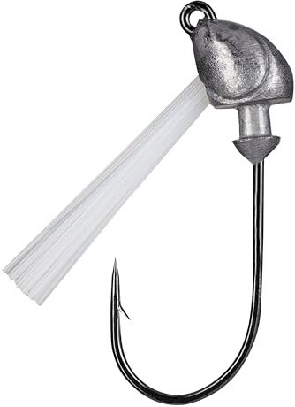 Strike King (SSHW12-U) Squadron Swimbait Headbait with Weedguard Fishing Lure, 999 - Nude, 1/2 oz