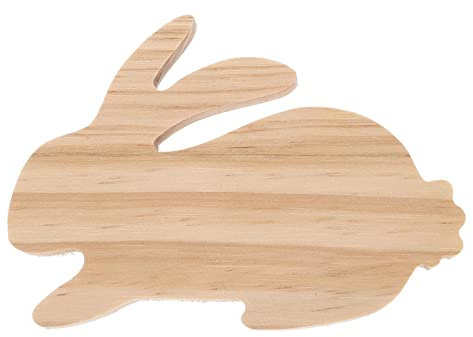 Theaque Osterhase Holzblock Etagere Tablett Dekoration Osterparty Dekoration Requisite