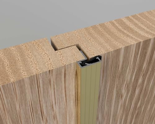 Double Door Seal Rebate Draught Proofing Weather excluder Internal or External (Gold)