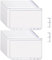 20 Pcs A6 Clear PVC Round Knitting Needles Bags Circular Knitting Needles Pouch Knitting Needles Storage Holder Organizer with 2 Pcs 3 Ring Loose Leaf Binders