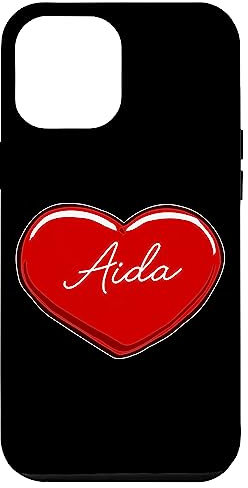 Hülle für iPhone 15 Pro Max Handgezeichnetes Herz Aida - Vornamen Herzen I Love Aida