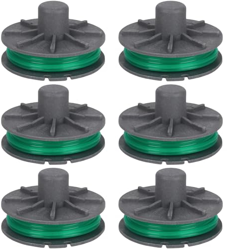 Eyoloty Lot de 6 bobines de fil 5309-20 pour coupe-bordure Gardena PowerCut Plus 650/30 (n° d'article 9811/9811-20), bobine de fil de rechange, 4,3 m, longueur : 2 mm