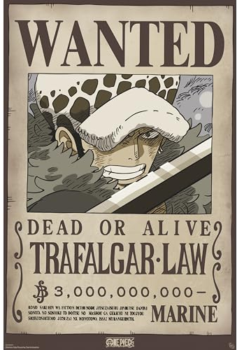 GB eye - ONE PIECE Poster Wanted Law Wano (91,5 x 61 cm)