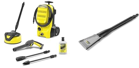 Bundle of Kärcher K 4 Classic Home Pressure Washer, Pressure: max. 130 bar, Flow Rate: 420 l/h, Area: 30 m²/h, Water Filter, Weight: 4.6 kg, high-Pressure Gun, Home Kit + Kärcher eco!Booster 130 Jet