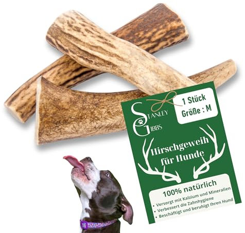 Hirschgeweih-Kauknochen für Hunde (Größe, M)