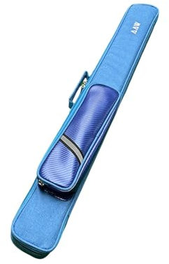 Dickly Funda para Palo de Billar, Bolsa de Almacenamiento, Estuche para Tacos de Billar con Cierre de Cremallera, Bolsa de Transporte de 4 Agujeros para Palo de Billar inglés 1/2, Barra de Billar