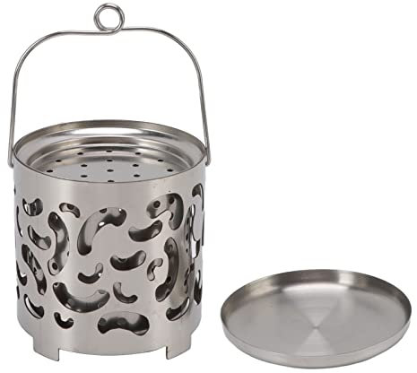 Mini chauffage de camping, poêle de chauffage portable en acier inoxydable, chauffage en métal, couverture de cuisinière à gaz, mini chauffage de camping, accessoires de camping