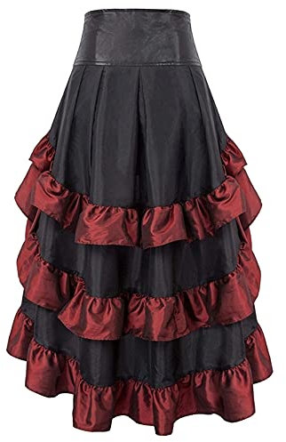BGFIPAJG Gonna Bambina 4 Anni Gonna Rosa Lunga Gonna Lunga Tubino con Spacco Gonne Pantalone Donna Jeans Gonna Estiva Lunga Bianca Gonna Lunga con Balze Donna Gonna Rossa Lunga Curvy