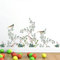 astylishome Wandtattoo Kinderzimmer Blätter Pflanzen Grün Wandaufkleber Wandsticker Grünpflanzen Fensterbilder Sommer Selbstklebend Wanddeko Küche Wohnzimmer Modern 0702