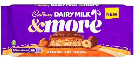 Cadbury Dairy Milk & More Caramel Nut Crunch 200g