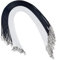 SOFPLATE 50Pcs 45.7cm/18 Inch Black Waxed Necklace Cord Waxed Jewelry Cord Necklaces with Clasp and Chain Extender White Imitation Leather Rope String for Jewelry Making Necklaces Bracelets DIY Crafts