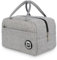 HIHIBEAR Kühltasche 9L, Lunchbox Tasche, Lunchtasche Isoliert, Kühltasche Faltbar, Lunch bag, Lunch Tasche, Tragbar Lunchbox Tasche Arbeit Reisen Büro Picknick (Grau, 9L)