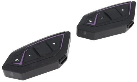 CFTGIW Motorradhelm-Headset, 8 Fahrergruppengespräche, CVC-Rauschunterdrückung, FM-Musik mit 5.1-Chip für Langstreckenfahrten, Stabile Kommunikation und Wasserdicht IP67