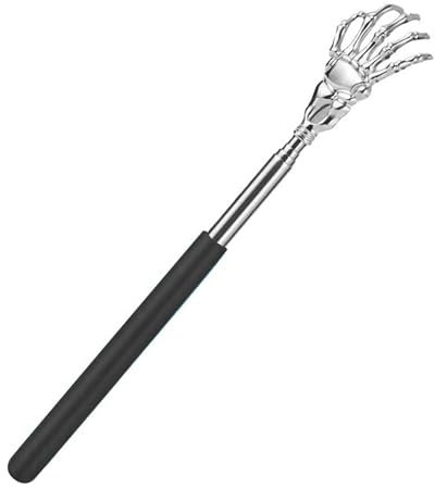 zoerbufan Rascador Trasero, Portátil Rascadorde Espalda Telescópico de Acero Inoxidable para Elimina Picazón De Espalda Herramienta De Masaje Corporal