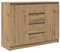 vidaXL Sideboard mit Schubladen Artisan-Eiche 100,5x35x76 cm, Kommode, Schrank, Flurschrank, Anrichte, Küchenschrank, Wohnzimmerschrank