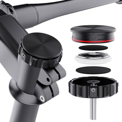 DDJ Versteckte Vorbaukappenhalterung für AirTag | 1-1/8 & 1-1/4 Doppelgröße | Diebstahlschutz-GPS-Tracker-Halterung mit Feststellschraube | Wasserdichtes Fahrradzubehör für Mountainbikes/Rennräder
