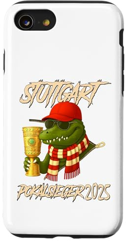 Stuttgart Pokalsieger 2025 - Fußball - VFB Krokodil Hülle für iPhone SE (2020) / 7 / 8