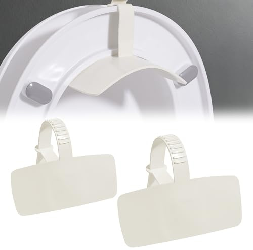 Toilet Splash Guard Pee Deflector – Urine Guard Prevents Pee Leaks Center Strap with O-Ring Handle | Comfortable Pee Guard & Urine Deflector for Kids, Adults | Universal Fit (2, 11.4inchx6.3inch)