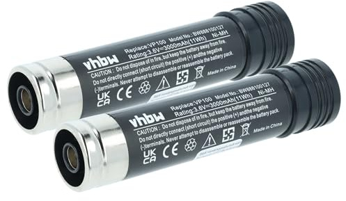 vhbw 2X Akku kompatibel mit Black & Decker S100, S110 Werkzeug (3000 mAh, NiMH, 3,6 V)