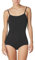 Capezio Damen Cotton Classic Camisole Leotard with Adjustable Straps Gymnastikanzug, Schwarz, M