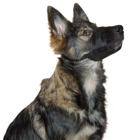 Kerbl Pet Nylon Maulkorb M, schwarz 17 - 22 cm / 7,5 cm