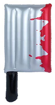 40cm Inflatable Horror Bloody Cleaver Halloween Decoration