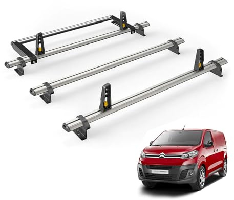 For Citroen Dispatch 2016+ Roof Rack Van Guard UltiBar Plus 3x Bar + Roller